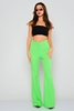 Joymiss High Waist Casual Trousers Green-Neon