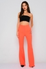 Joymiss High Waist Casual Trousers Neon-Orange