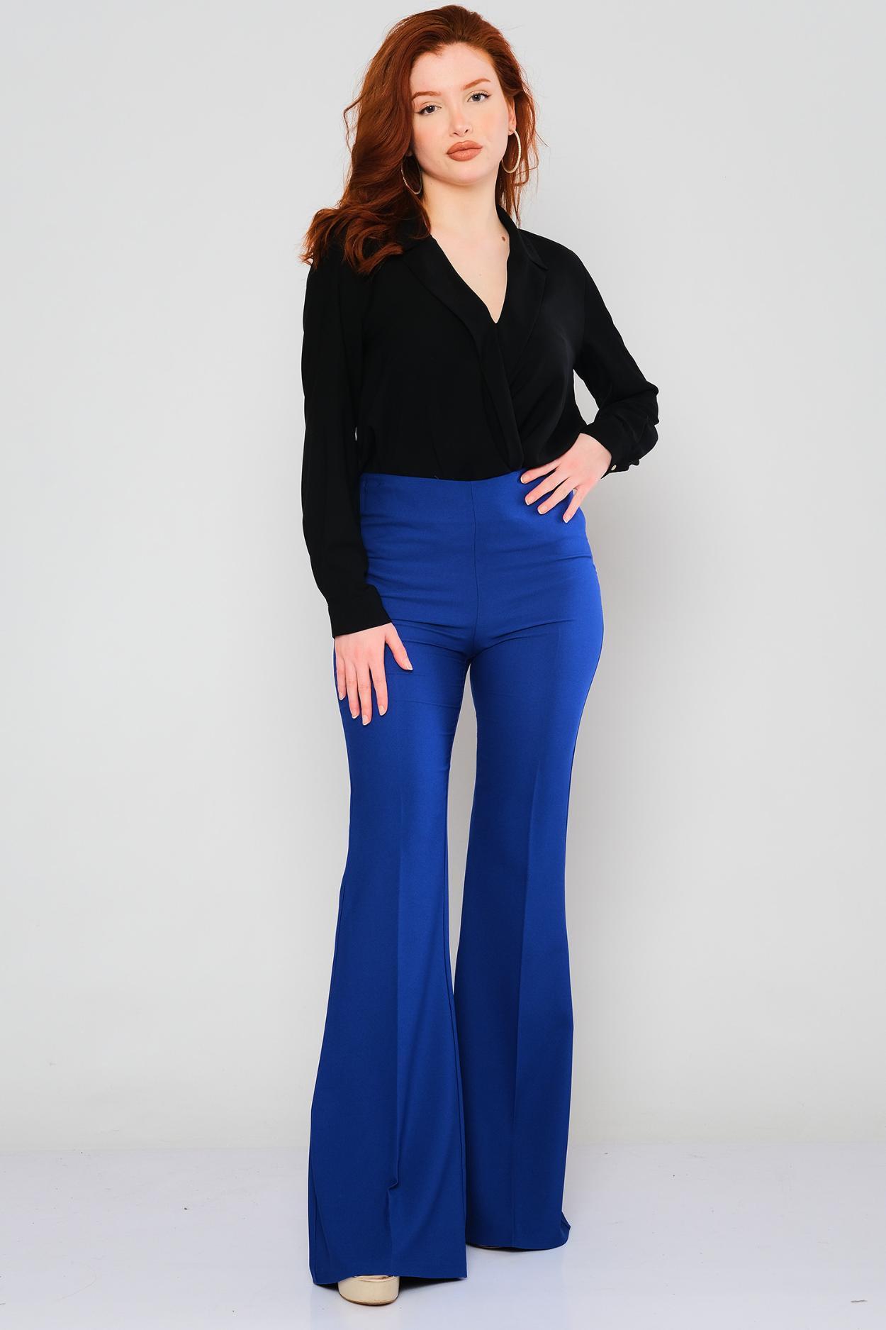  Womens Casual High Waisted Flare Pants Straight