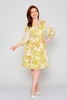 Biscuit Knee Lenght Three Quarter Sleeve Casual Dresses