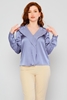Mees Casual Blouses أزرق