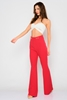Airport High Waist Casual Trousers Red