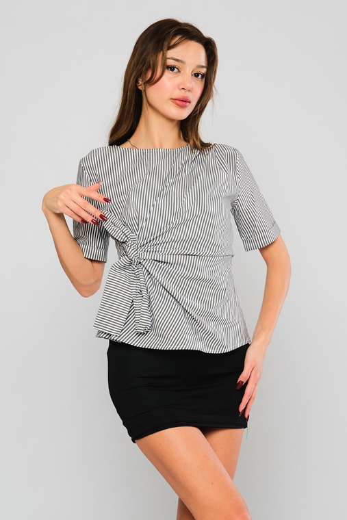 Mees Casual Blouses Black-White