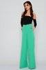 Excuse High Waist Casual Trousers أخضر