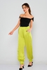 Lila Rose High Waist Casual Trousers Olive