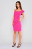 Explosion Knee Lenght Sleevless Casual Dresses Fuchsia