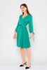 Biscuit Knee Lenght Long Sleeve Casual Dresses зеленый
