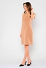 Airport Knee Lenght Sleevless Casual Dresses Camel