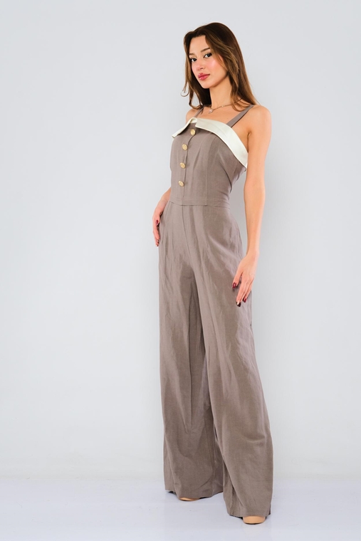 Mianotte Casual Jumpsuits Beige Anthracite