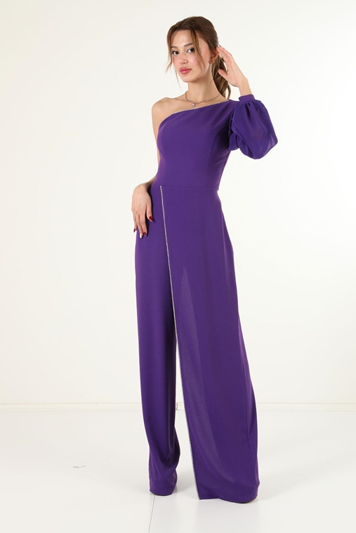 Dans Night Wear Evening Dresses Ecru Purple