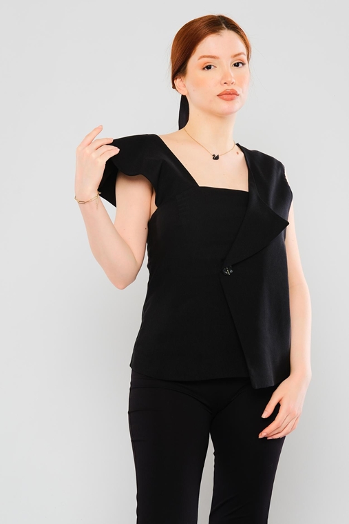 Miarte Sleevless Square Collar Casual Blouses