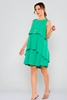 Green Country Knee Lenght Sleevless Casual Dresses Green