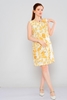 Selen Knee Lenght Sleevless Casual Dresses الأصفر