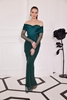Odrella Night Wear Evening Dresses Emerald