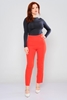 Explosion High Waist Casual Trousers Coral