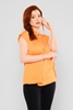 Airport Short Sleeve Casual Shirts Orange