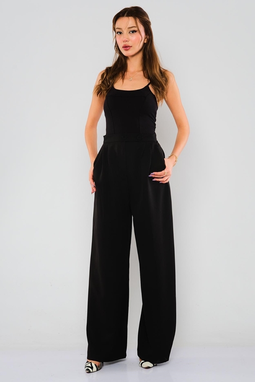 Bubble High Waist Casual Trousers