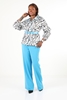 Cosmos Casual Plus Size Suits Blue