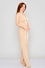 Green Country Casual Jumpsuits Beige