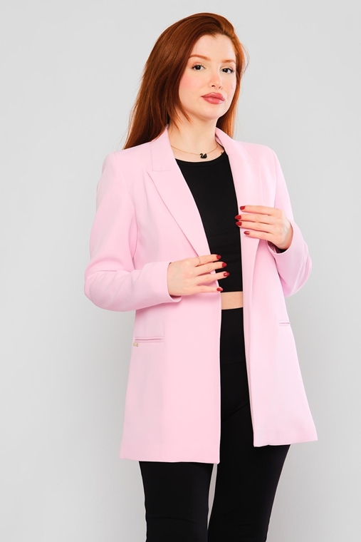 Explosion Blazer Casual Jackets Black White Pink Fuchsia Pistache