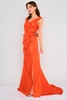 Explosion Maxi Short Sleeve Night Wear Dresses Coral
