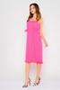 Green Country Knee Lenght Casual Dresses Pink