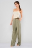 Mees High Waist Casual Trousers Хаки