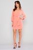 Explosion Mini Long Sleeve Casual Dresses Цвет персика