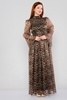 Lila Rose Maxi Long Sleeve Casual Dresses Цвет Леопард