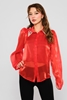 Lila Rose Long Sleeve Casual Shirts Red