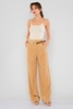 Mees High Waist Casual Trousers Camel