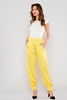 Lila Rose High Waist Casual Trousers Yellow