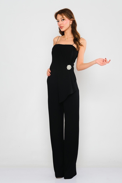 Explosion Casual Jumpsuits Black Fuchsia Sax Stone