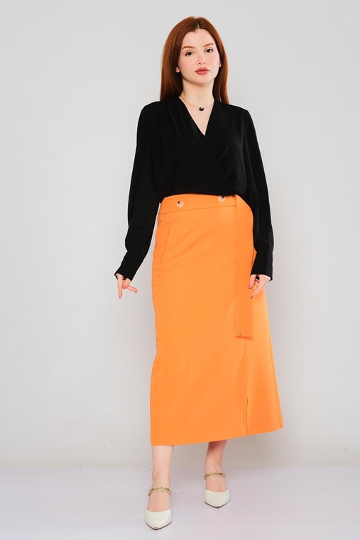 Mees Casual Skirts Beige Orange