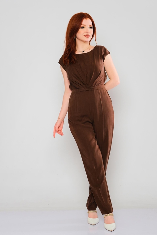 Explosion Casual Jumpsuits Brown Camel Coral Khaki
