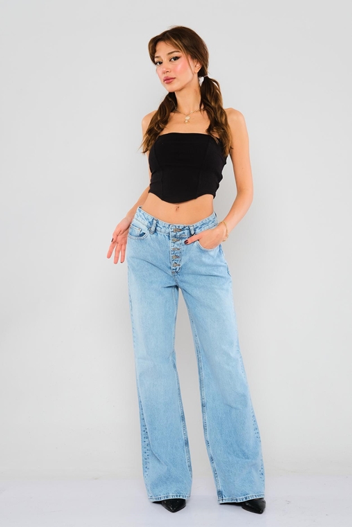 Rox Rite Düşük Belli Günlük Giyim Kot Pantolon
