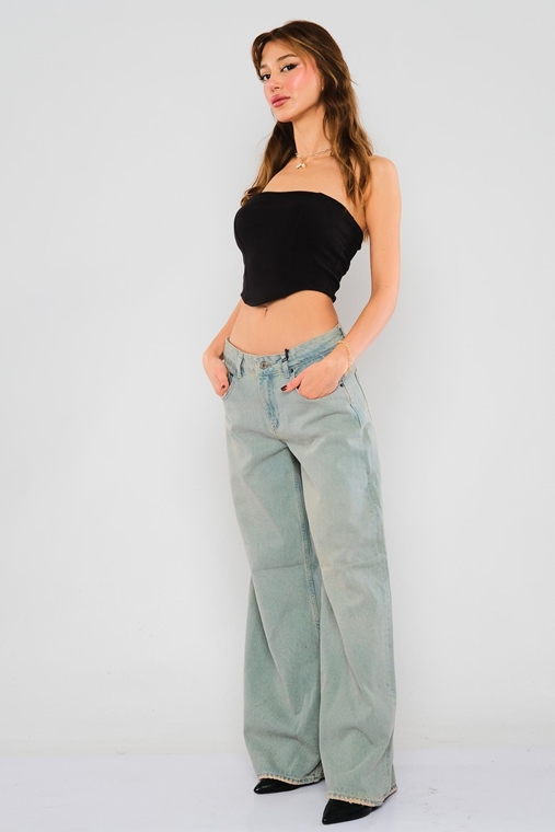 Rox Rite Düşük Belli Günlük Giyim Kot Pantolon