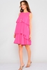 Green Country Knee Lenght Sleevless Casual Dresses Pink