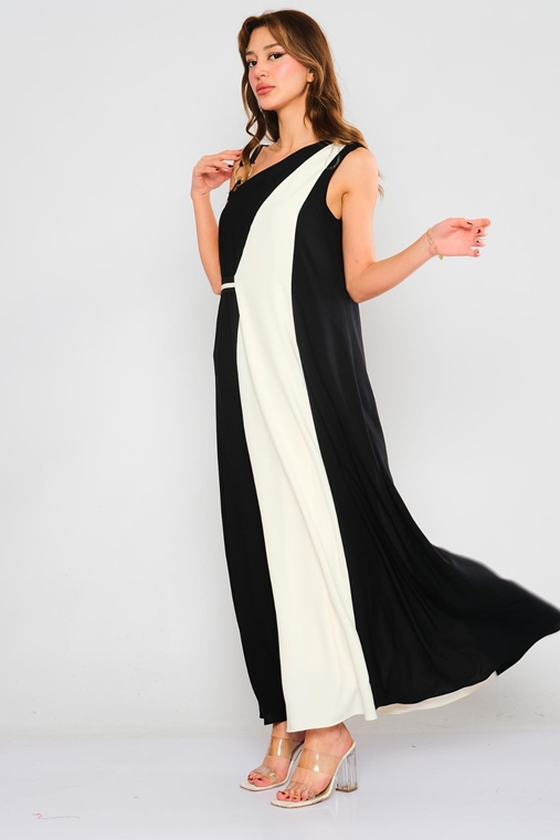 Mianotte Maxi Sleevless Casual Dresses Black