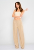 Dolce Bella High Waist Casual Trousers норка