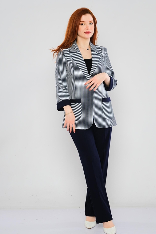 Two'e Casual Suits Beige Navy
