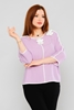 Favori Long Sleeve Casual Blouses أرجواني