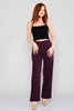 Bubble High Waist Casual Trousers أرجواني
