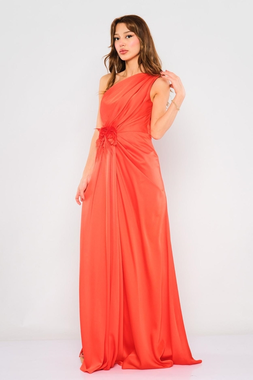 Explosion Maxi Sleevless Night Wear Dresses Sax Coral