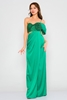 Explosion Maxi Sleevless Night Wear Dresses أخضر