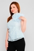 Favori Sleevless Casual Blouses Blue