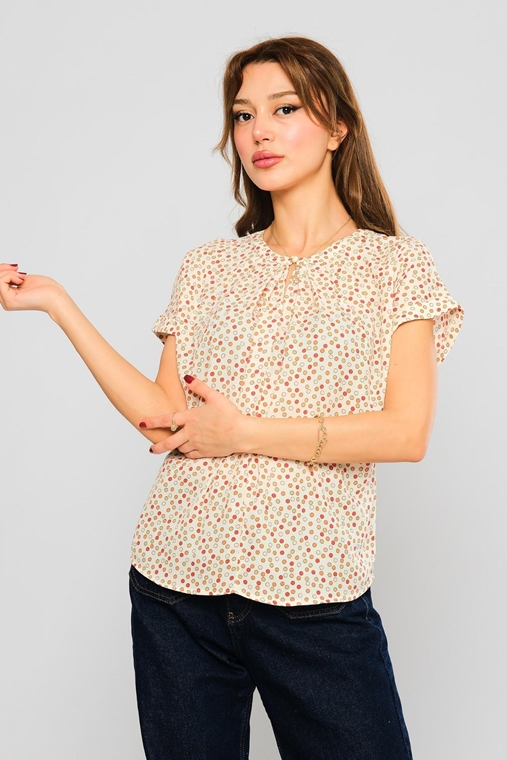Mees Casual Blouses Red Green