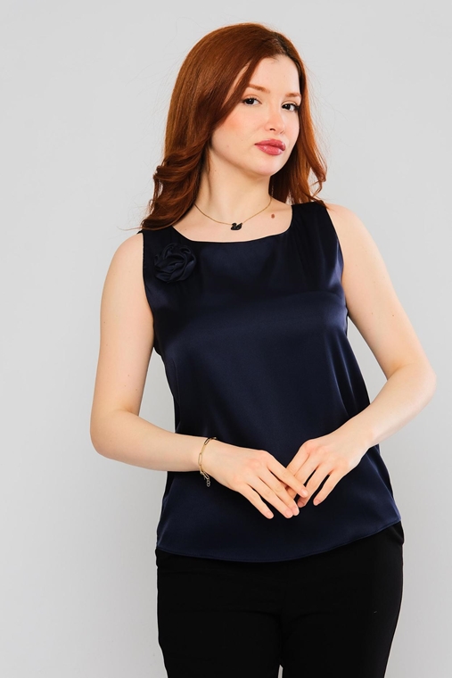 Mac Park Casual Blouses Black Blue Pink Navy Ecru Stone