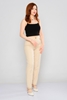 Airport High Waist Casual Trousers Stone