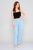 Airport High Waist Casual Trousers Baby Blue